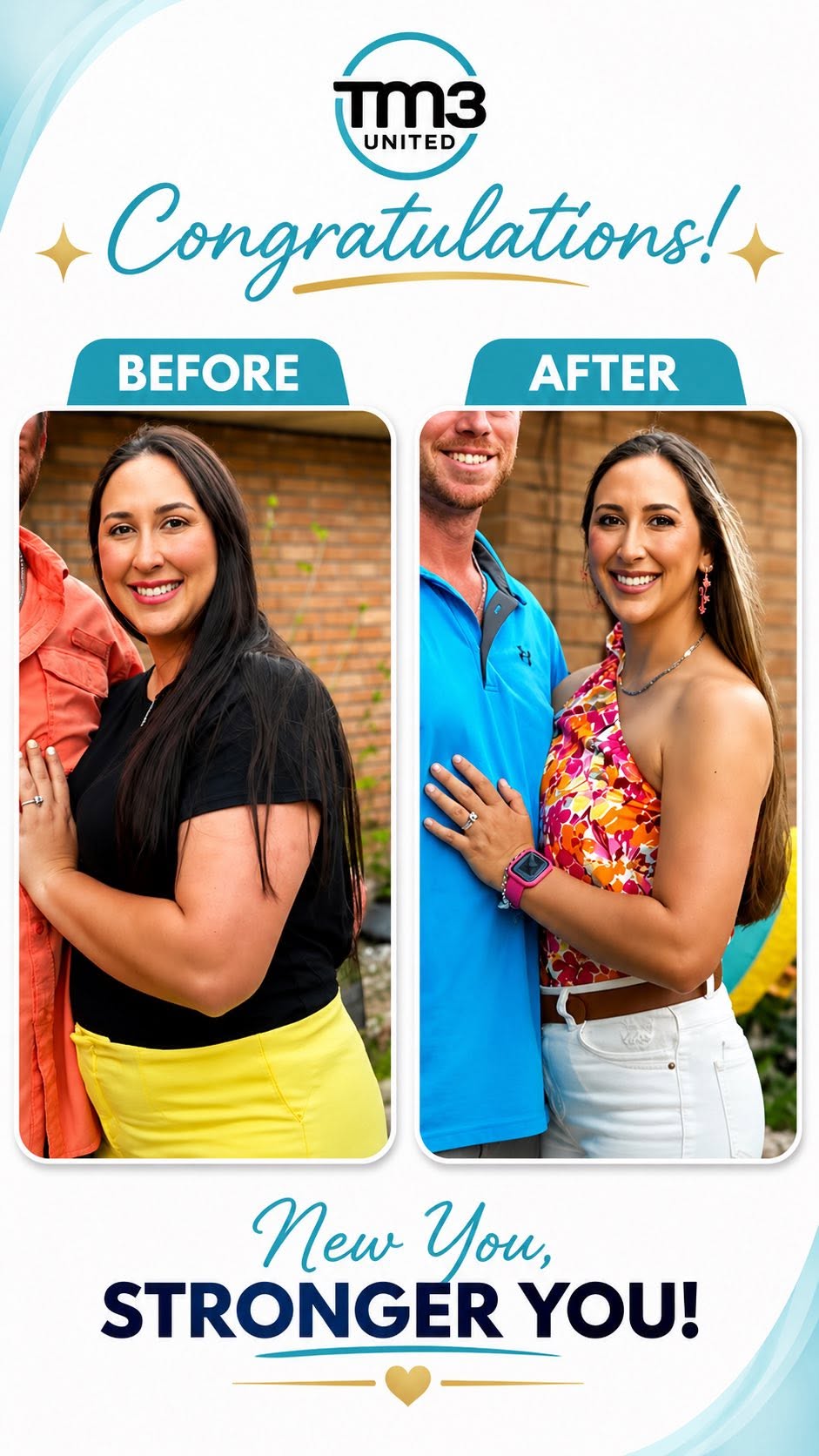 TM3 customer before and after transformation