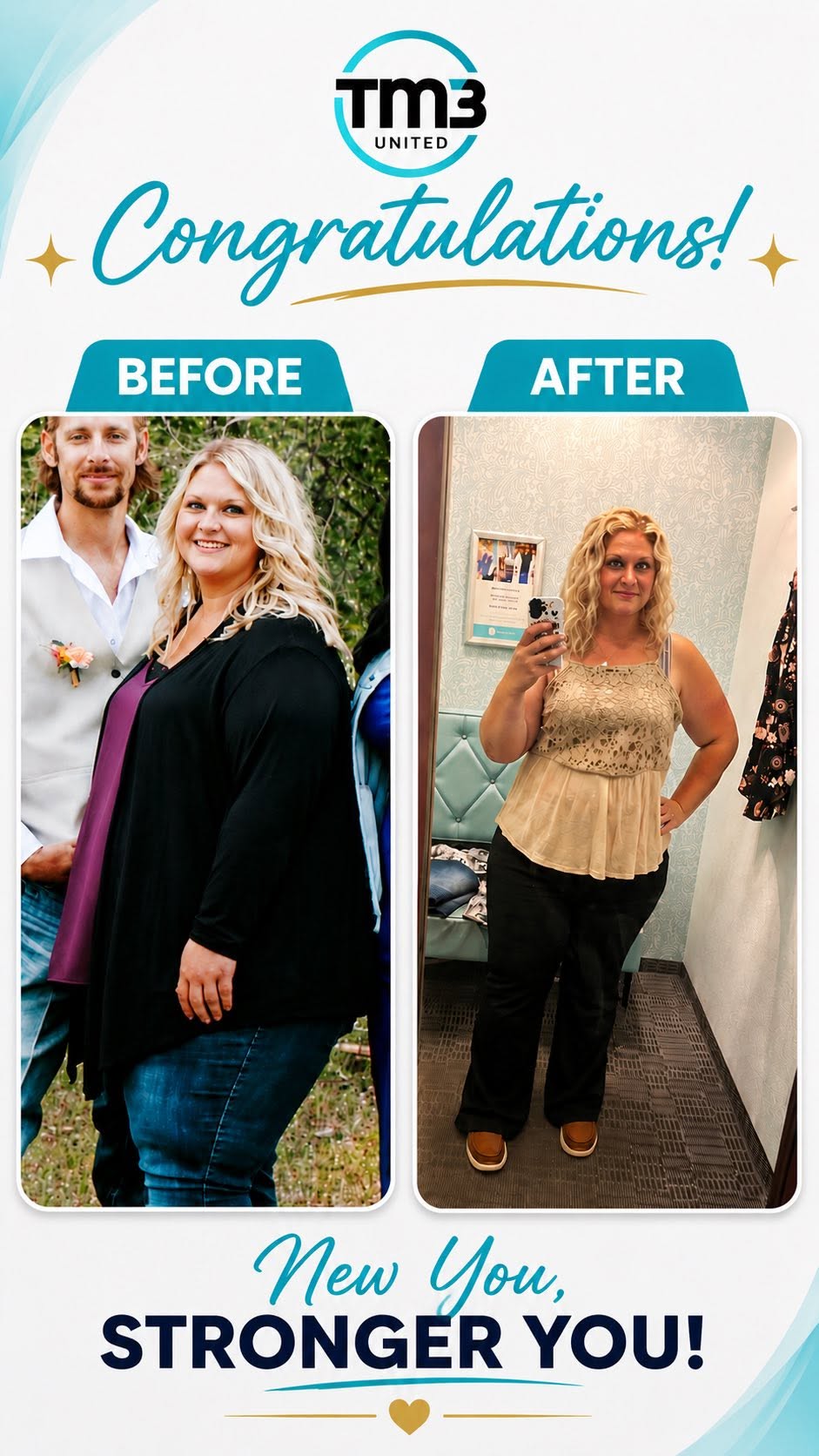 TM3 customer before and after transformation