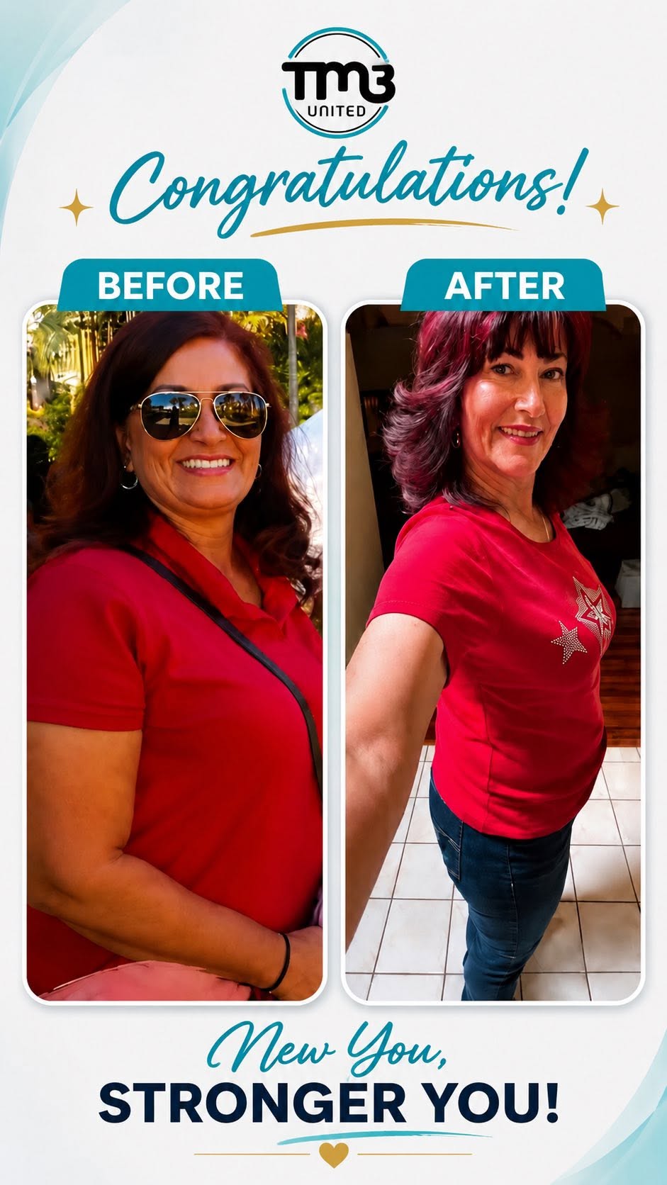 TM3 customer before and after transformation